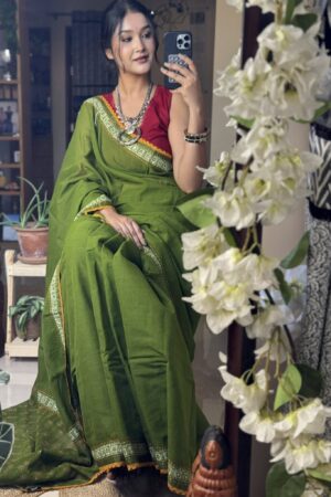 Kayimayi | Block Printed Hand Stich Sharee